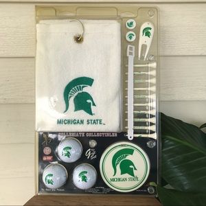 ⛳️NOS Vintage Michigan State Spartans Golf Kit⛳️